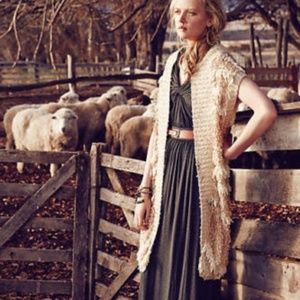 Anthropologie Moth Shag Sweater Vest